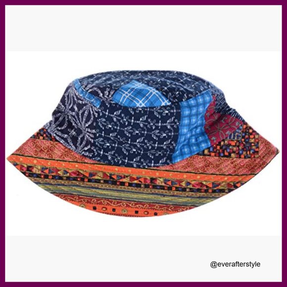 Reversible Packable Bucket Hat Lightweight Cotton Outdoor Sun Protection